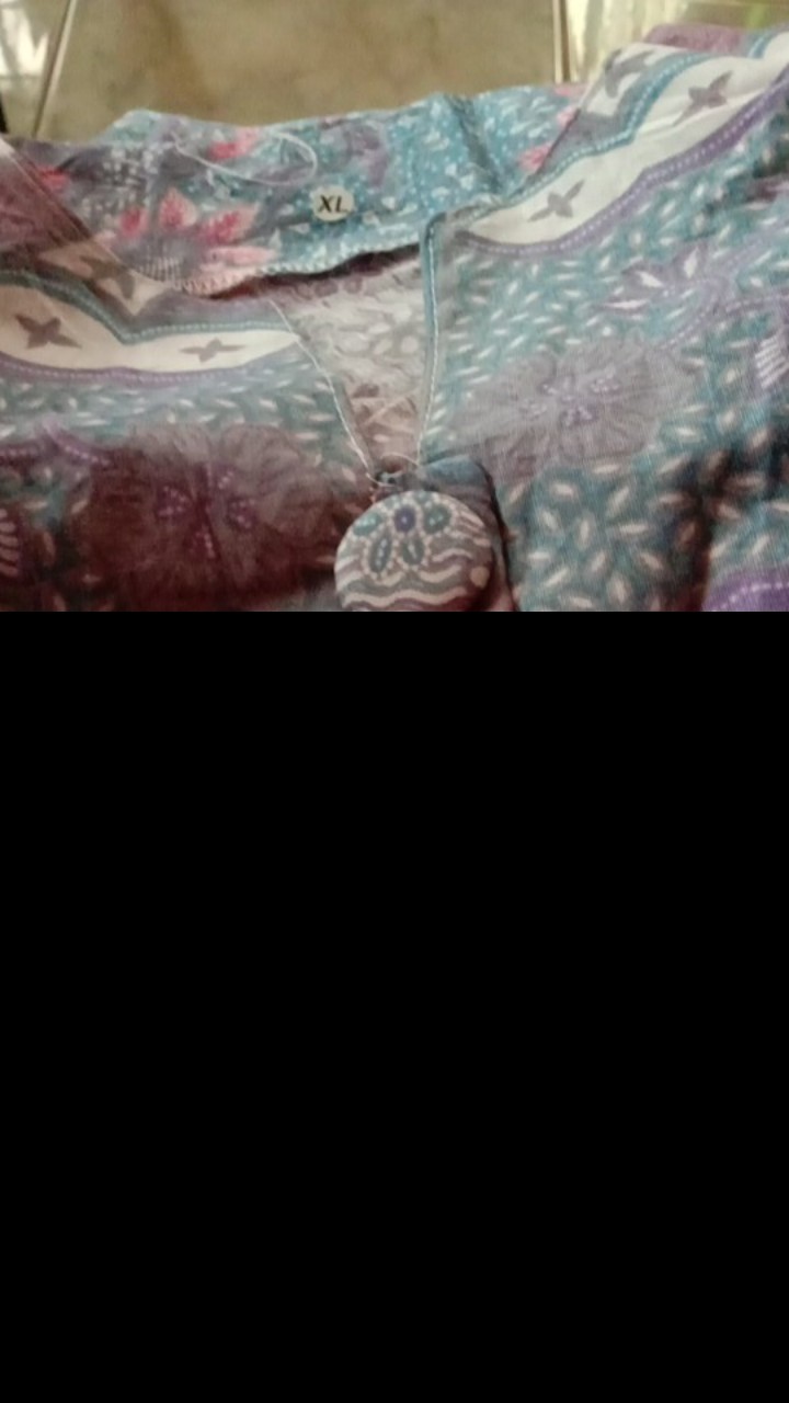 Batik Tunik Shibori Jumputan Terbaru Size S-3l / Hrb026 Yelbor Navbor / Biru Putih