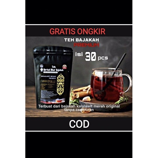 

Teh bajakah kalalawit merah original isi 30 PREMIUM ORIGINAL/Teh bajakah/akar bajakah/Kayu bajakah/teh bajakah merah isi 30 premium 100% asli kalimantan