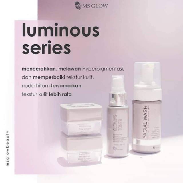 MS GLOW Paket Whitening Luminous (untuk menyamarkan noda hitam )