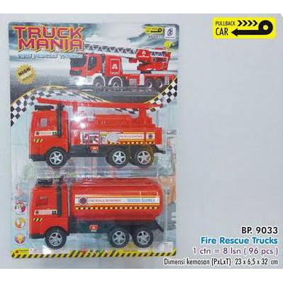 Mainan Anak Truck Mania Fire Rescue Trucks BP 9033 SNI