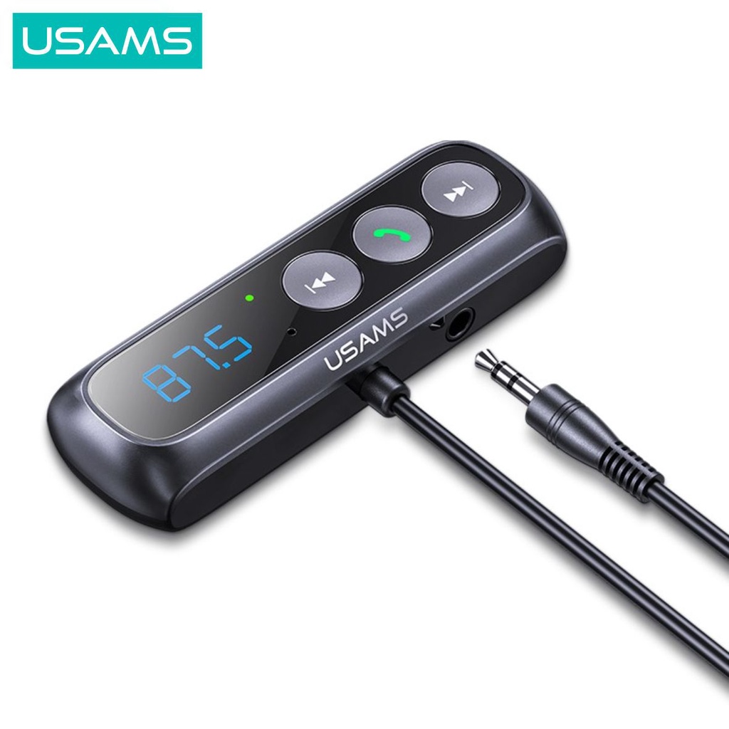 USAMS SJ503 Car Audio Receiver Bluetooth FM Wireless MicroSD BT5.0