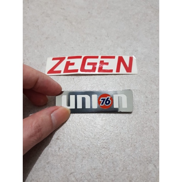 Emblem plat mini union 76
