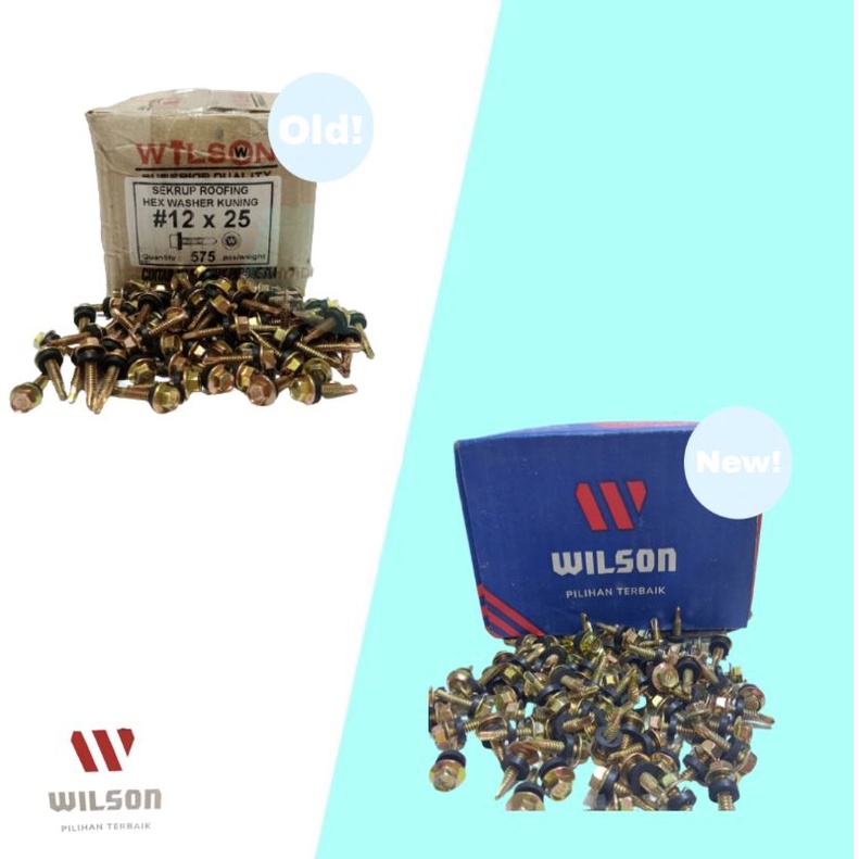 [Harga Kotak] Baut Ruping/Paku Roofing Wilson Baja Ringan 12 x 25