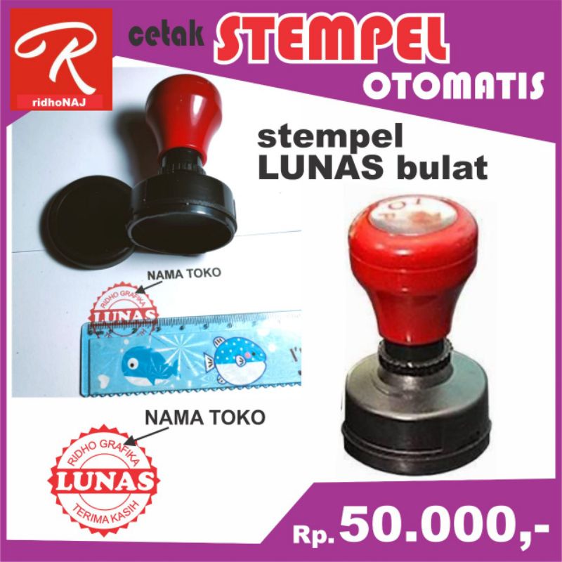 

Stempel Lunas Bulat 3 cm