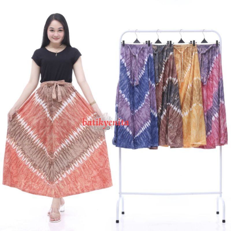rok kaos abstrak/rok payung lebar/rok murah terbaru