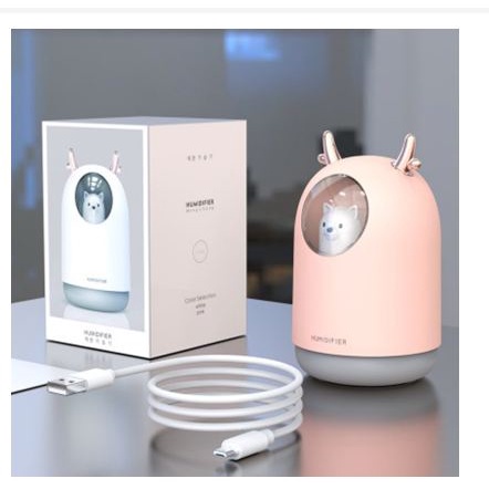 [TOSERBA_EMAK] - Taffware Air Humidifier Ultrasonic Aromatherapy Oil Diffuser RGB Pet Design 300ml