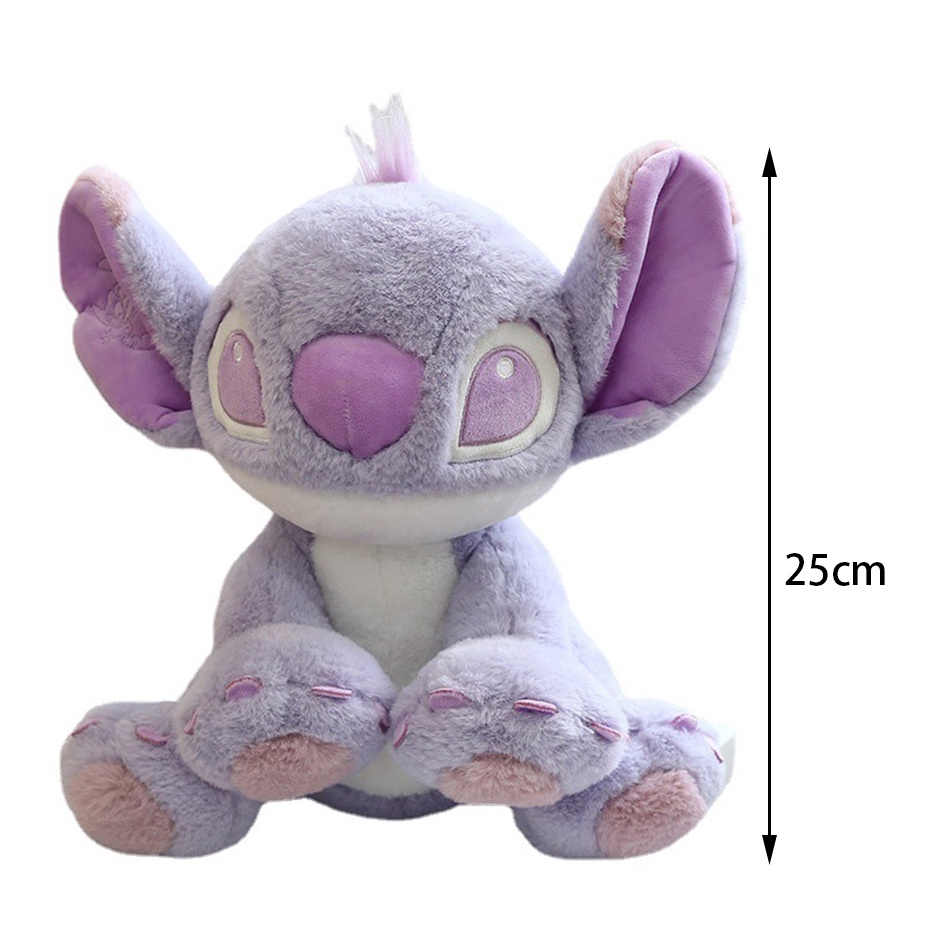 Mainan Boneka Stuffed Plush Stitch Ungu 25 / 30cm Untuk Hadiah Valentine / Ulang Tahun Anak