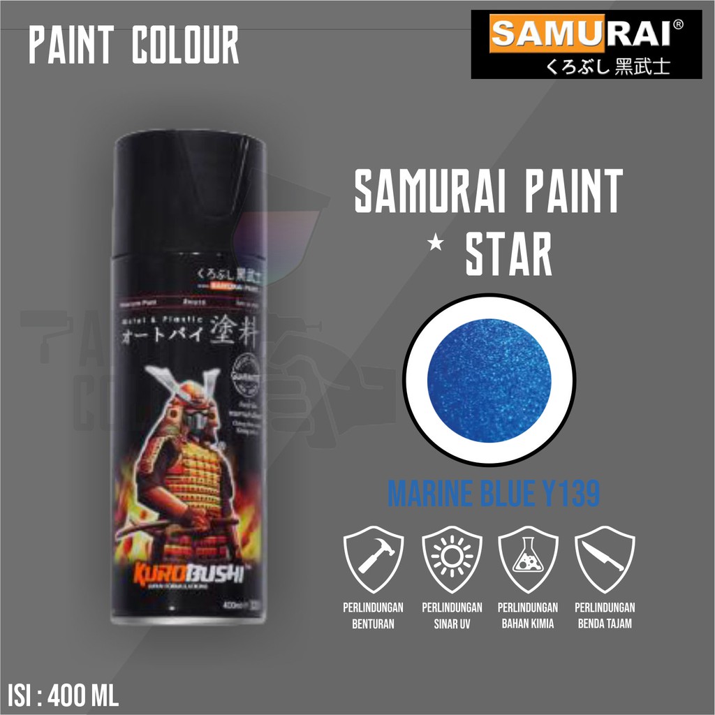 Samurai Paint Y139* Marine Blue/Candy Blue Cat Semprot/Pylox