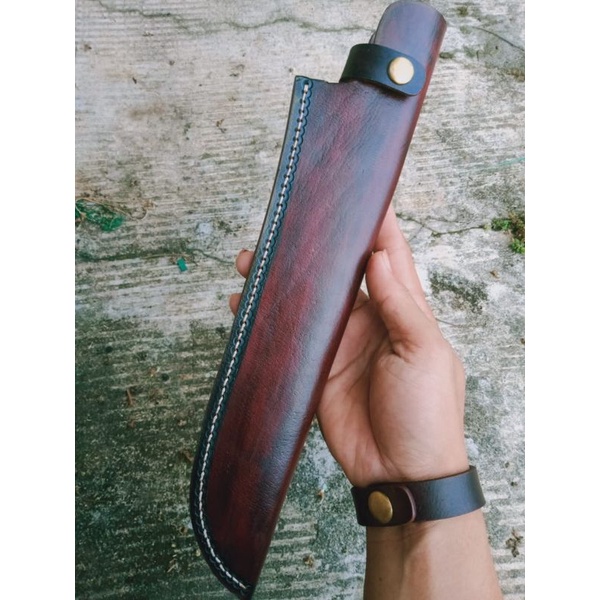 sarung pisau tramontina kulit sapi coustem