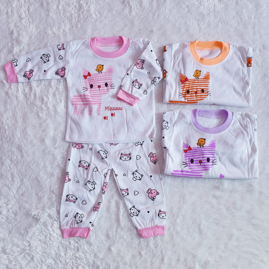 COD Bayar Ditempat Baju Piyama Bayi/ Baju Anak / Setelan Anak / Baby Alicia