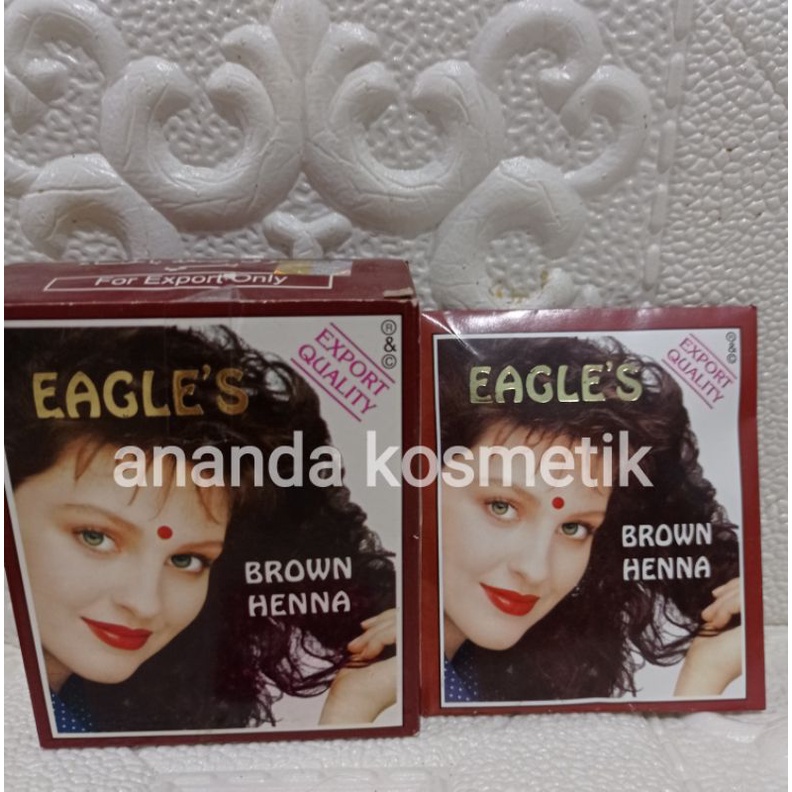 SATUAN PEWARNA RAMBUT HENNA EAGLE'S COKLAT