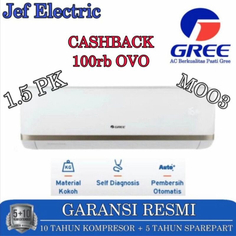 Ac Gree Ukuran 1 5 Pk Gwc 12 Moo3 Indonesia