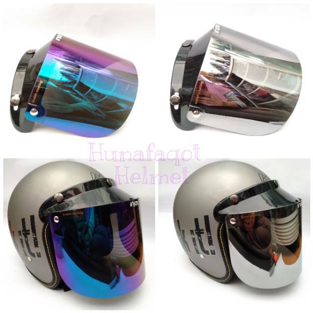 Kaca Helm Bogo Retro Klasik Injak Model Datar Shopee Indonesia