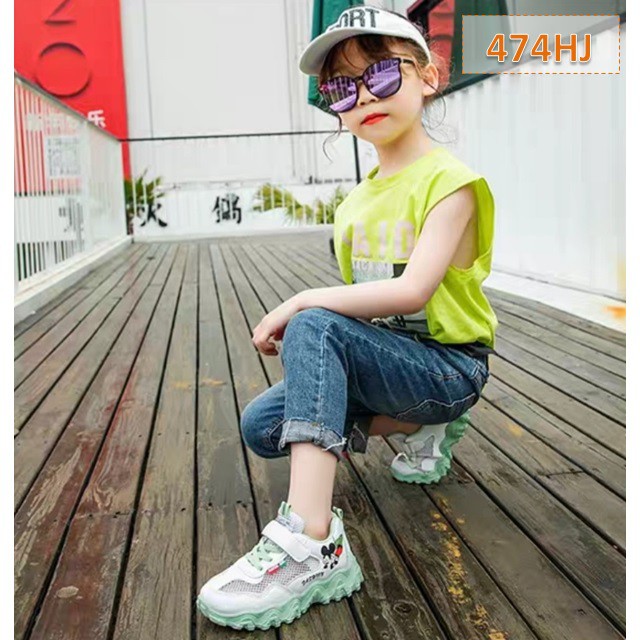 Sepatu Sneakers Anak Mouse Fashion Korea Cewek Cowok - 474