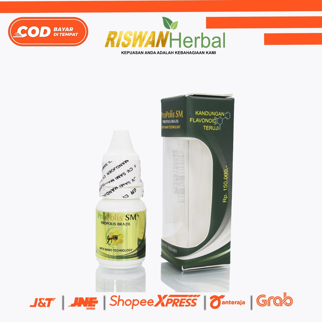 Propolis SM Obat Radang Gusi Bengkak Bernanah Berdarah dan Sakit Gigi Berlubang Herbal Isi 6 Ml BPOM dan Halal MUI Aman Untuk Anak dan Dewasa Original