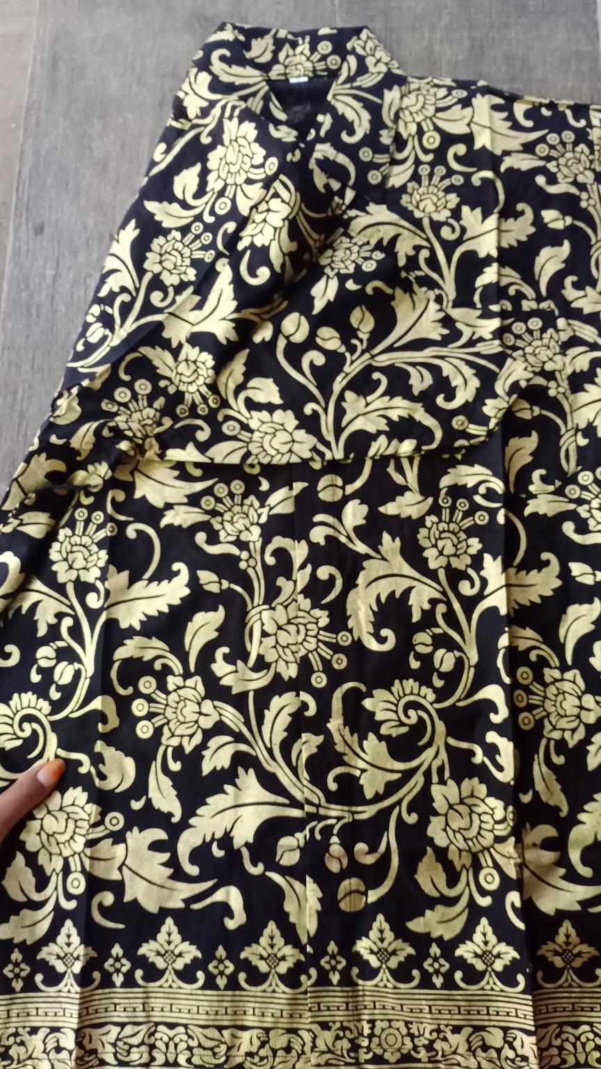 Batik Couple Keluarga Sania Ruffle Ori Ndoro Jowi Dnt Motif Prada Bakung