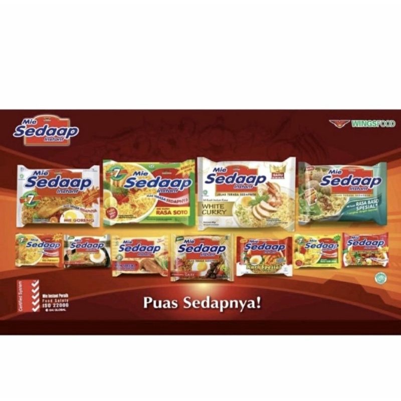 

Mie sedap all variant