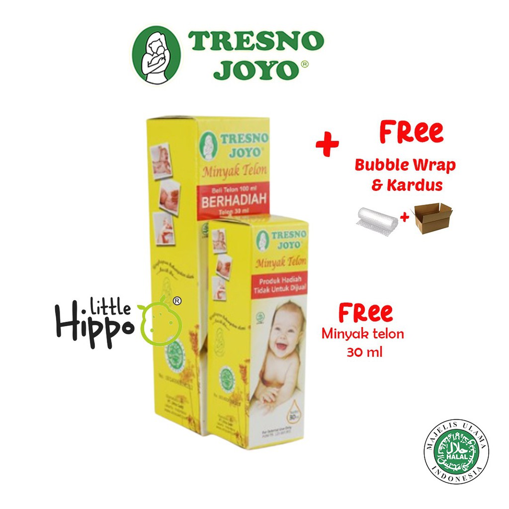 MINYAK TELON BAYI TRESNO JOYO (100ml Free 30ml) / Minyak Telon / Tresno Joyo / 100ml / Minyak / Minyak Telon Tresno Joyo / Balsem Tresno Joyo / Perlindungan Kulit Bayi / Anti Nyamuk / Minyak Telon Bayi / Balsem Bayi Tresno Joyo