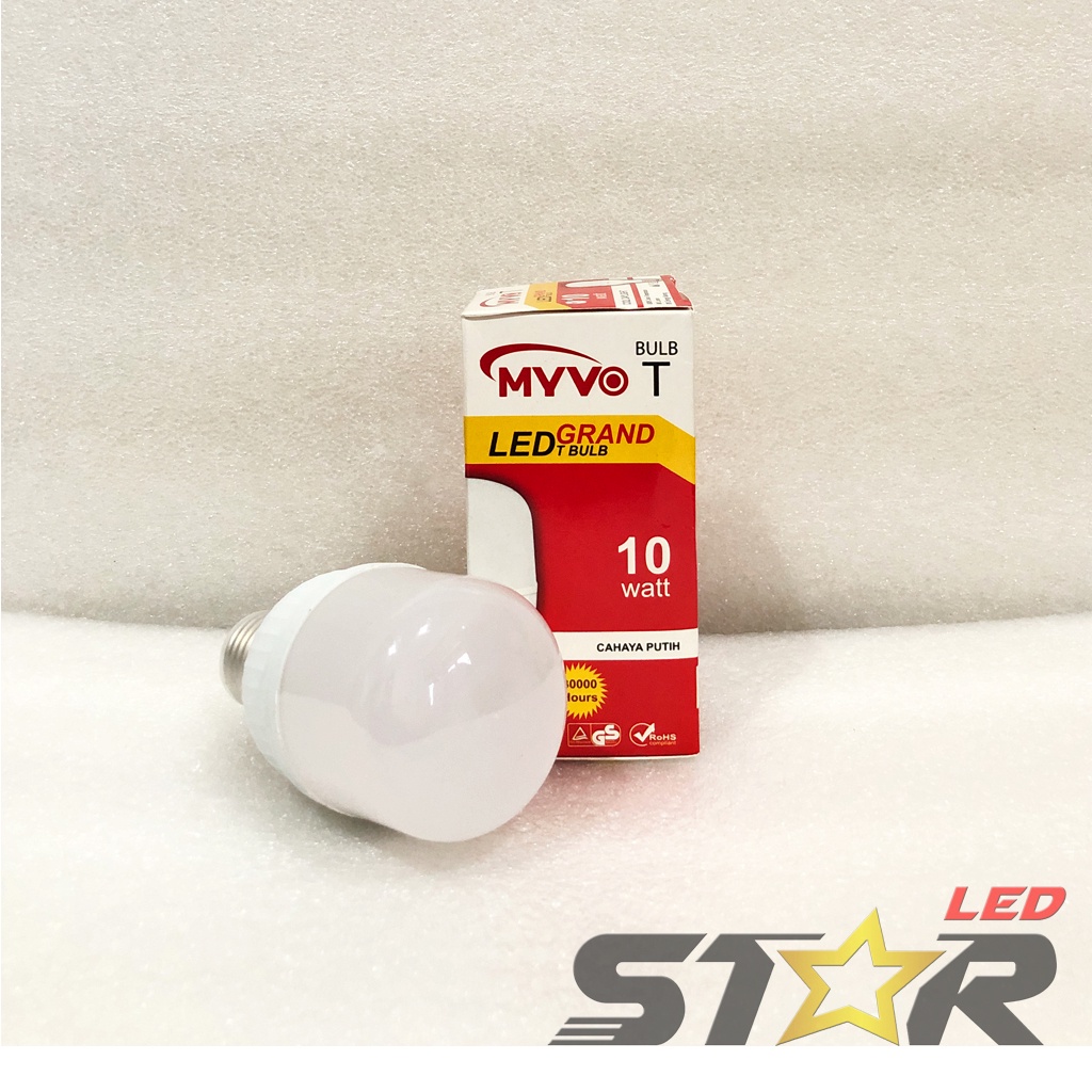 MYVO Grand Bulb T LED 10W, 15W Lampu Bohlam Tabung Murah Hemat Energi Irit Listrik Super Terang 10 15 WATT Star