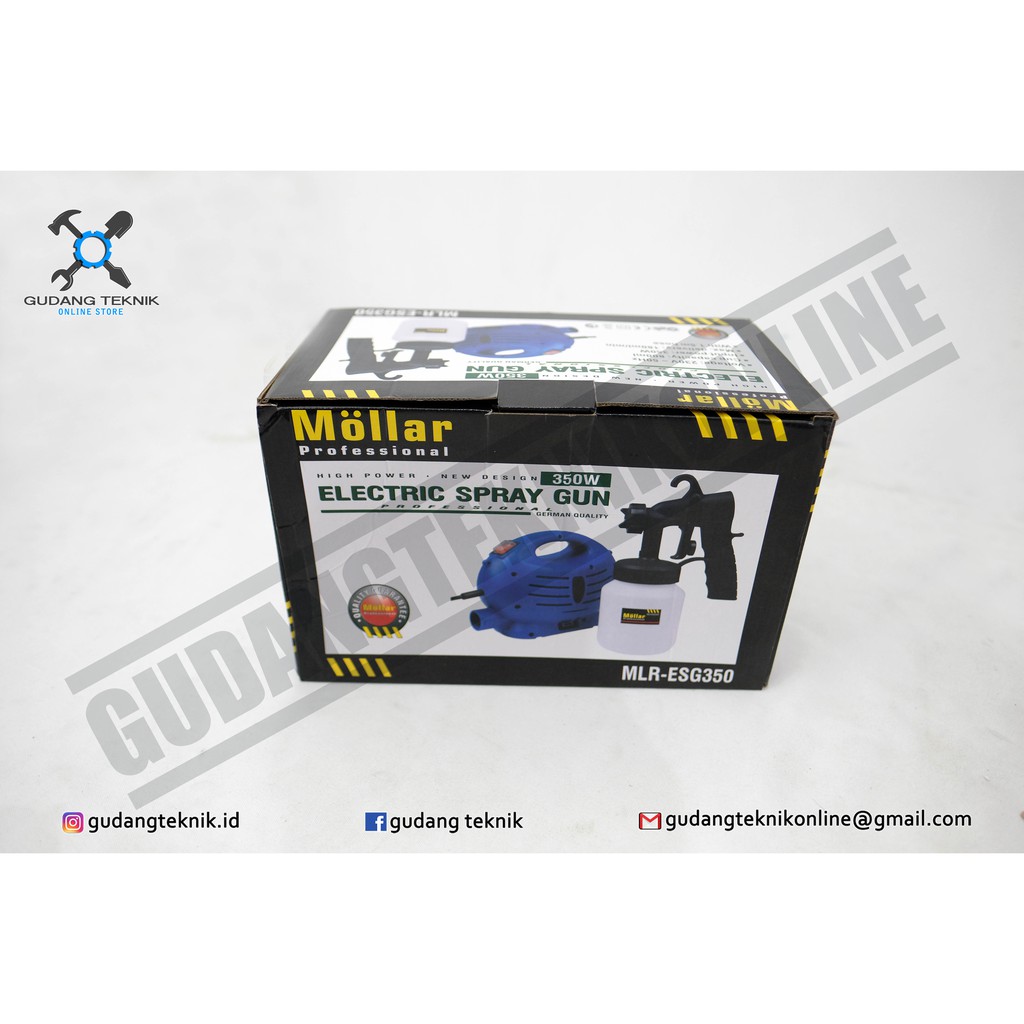 MOLLAR ESG 350 - Alat Semprot Cat Elektrik Spray Gun Elektric Mollar ESG350 Spet Cat Elektrik Mollar