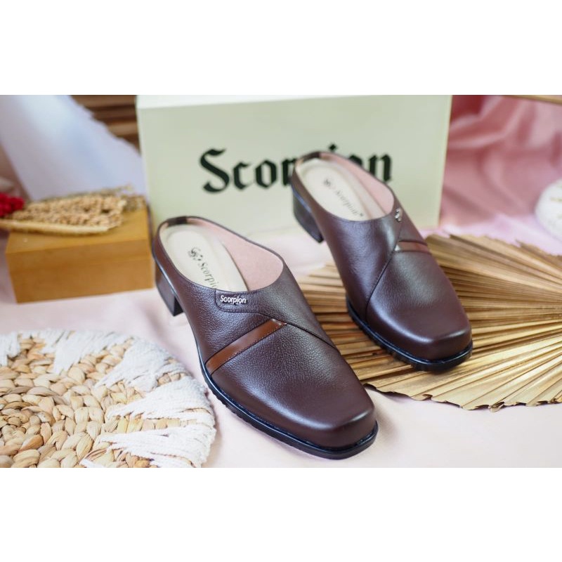 SANDAL SEPATU WANITA KULIT ASLI ORIGINAL SCORPION 071318