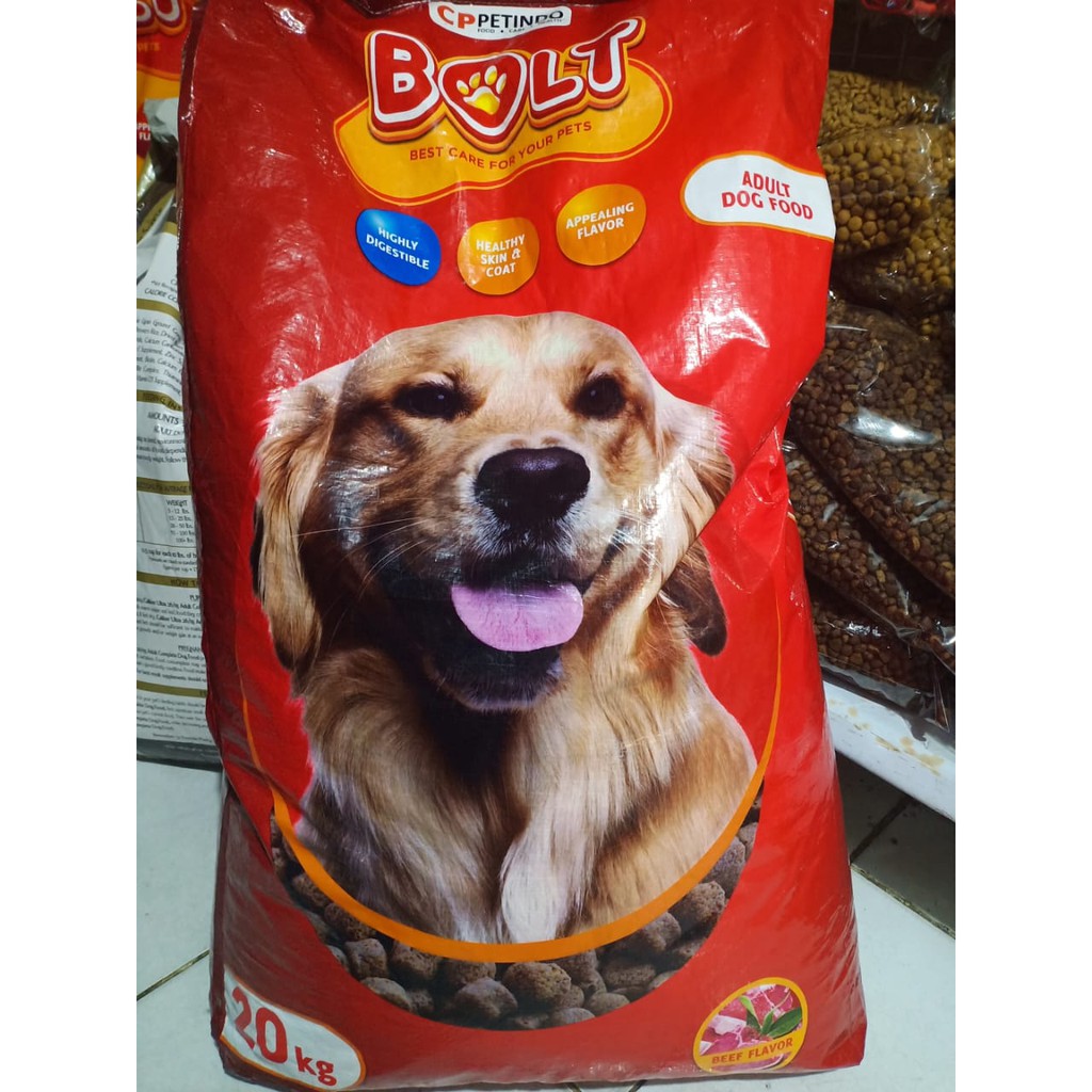 GOSEND GRAB BOLT DOG makanan kering anjing dewasa 20kg