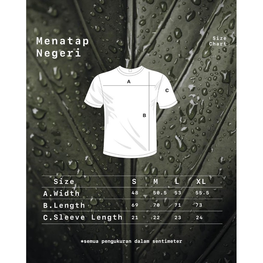Kaos Unisex Lengan Pendek/ ATAP NEGERI/ Merchandise Atap Negeri - S