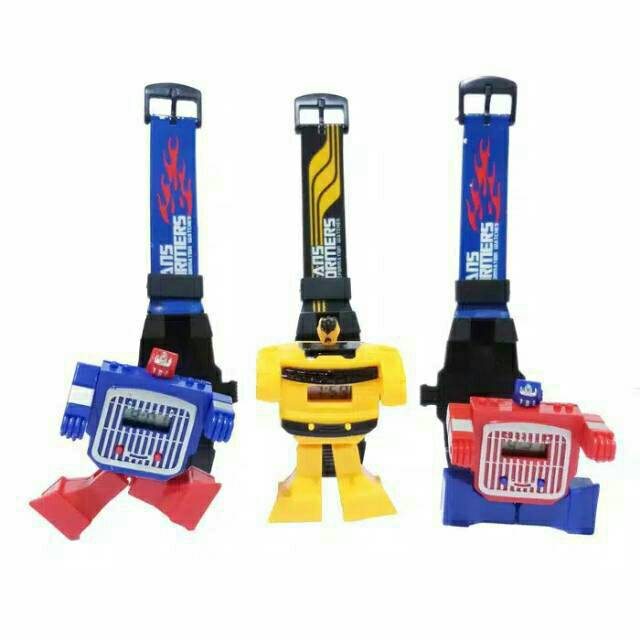 Ready 3 Warna Jam Tangan Anak Robot Transformers Rubber Digital