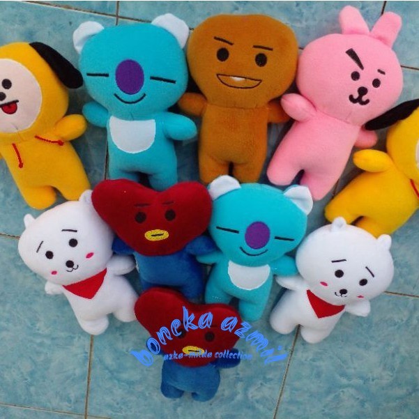 Boneka bts21 size ukuran 25 cm