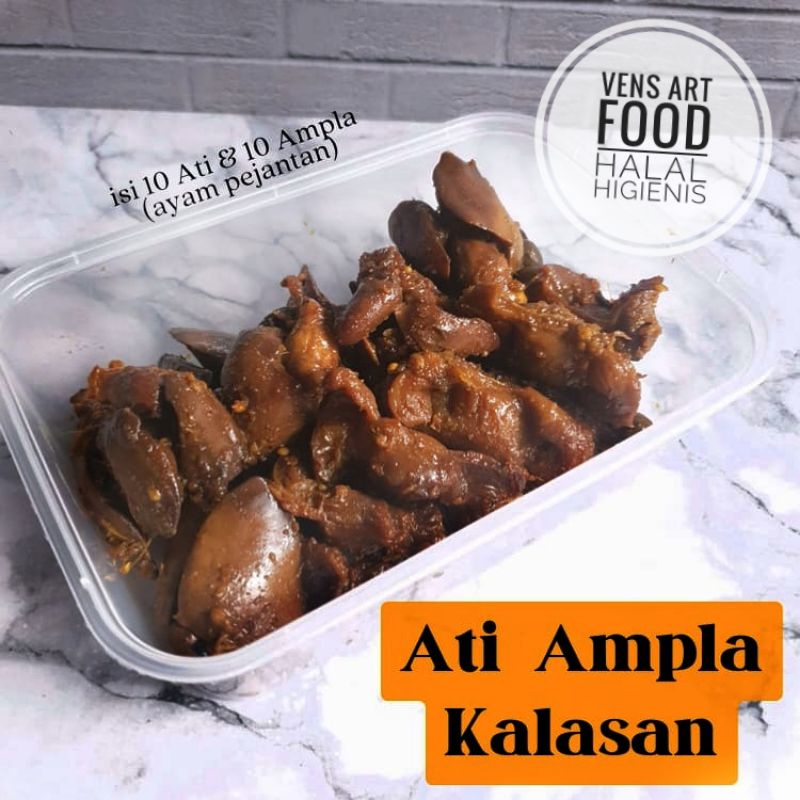 

VENS ART FOOD ati ampla kalasan isi 10 hati dan 10 ampla ayam pejantan