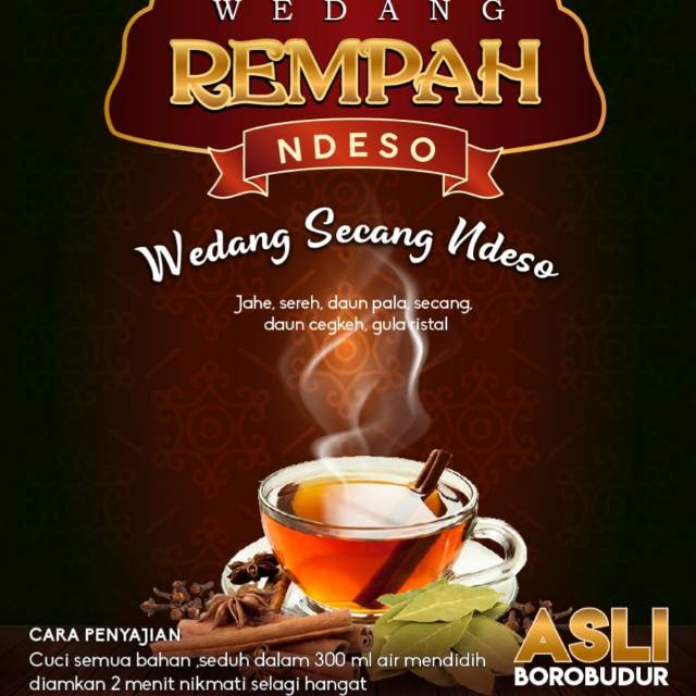 

Wedang Secang Ndeso 1 pack ( isi 10 Bungkus)