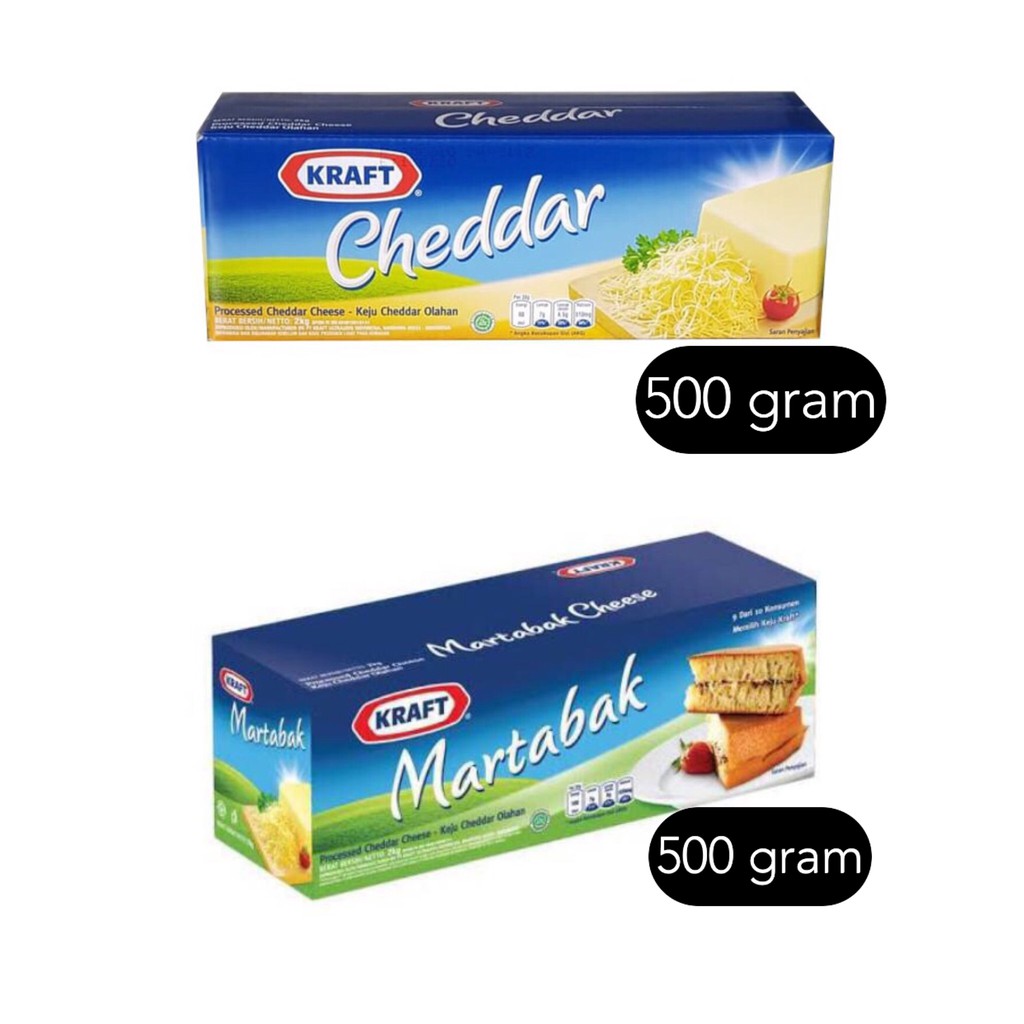 

KEJU KRAFT CHEDDAR DAN KEJU KRAFT MARTABAK KEMASAN 500 GRAM REPACK