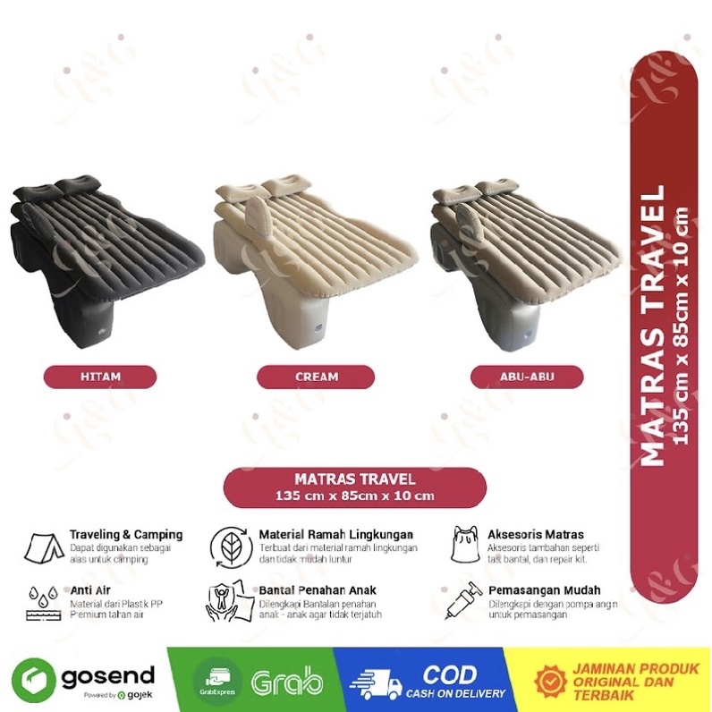 pompa kasur / kasur portabel mobil / kasur pompa mobil / matras travel