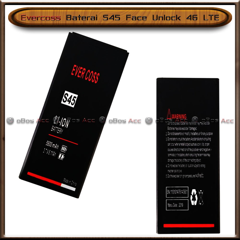 Baterai Evercoss S45 Face Unlock 4g Lte Double Power Batre Batrai Hp Shopee Indonesia