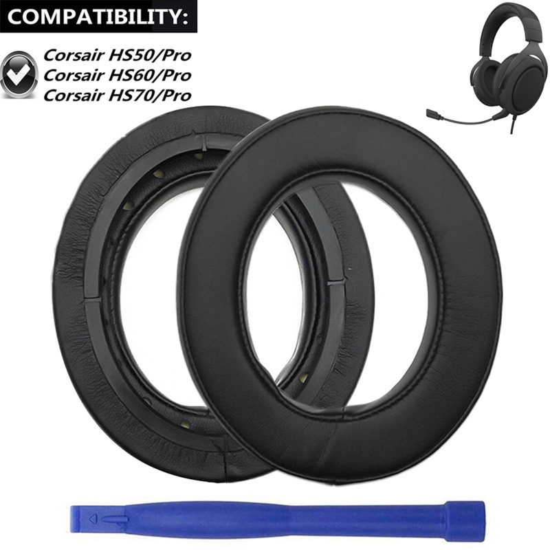 Vivi Bantalan Earpad Bahan Kulit Untuk Headset Corsair HS50 pro