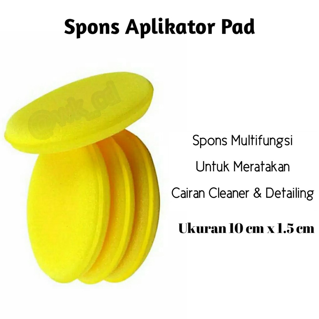 Spons Aplikator Pad Aplicator Busa Poles Wax Body Motor Mobil