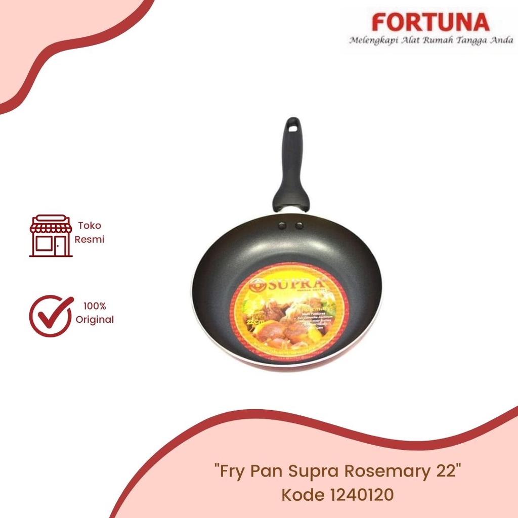 Fry Pan Supra Rosemary 22 / Wajan Penggorengan Anti Lengket