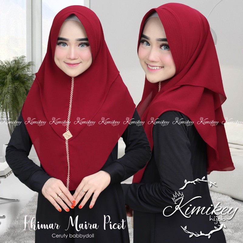 Jilbab INSTAN MAIRA PICOT MATT CERUTY BABYDOLL BY KIMIKEY