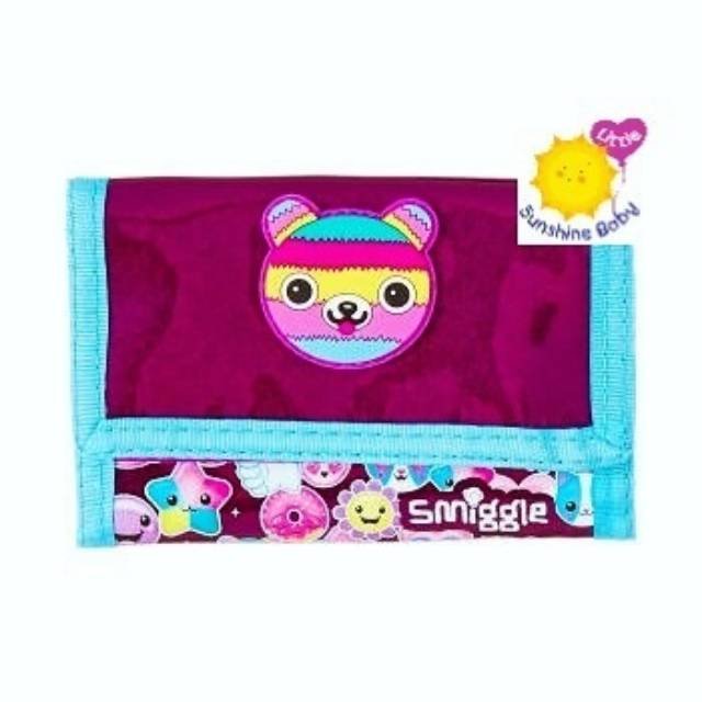 Smiggle Wallet Bear Purple Ori