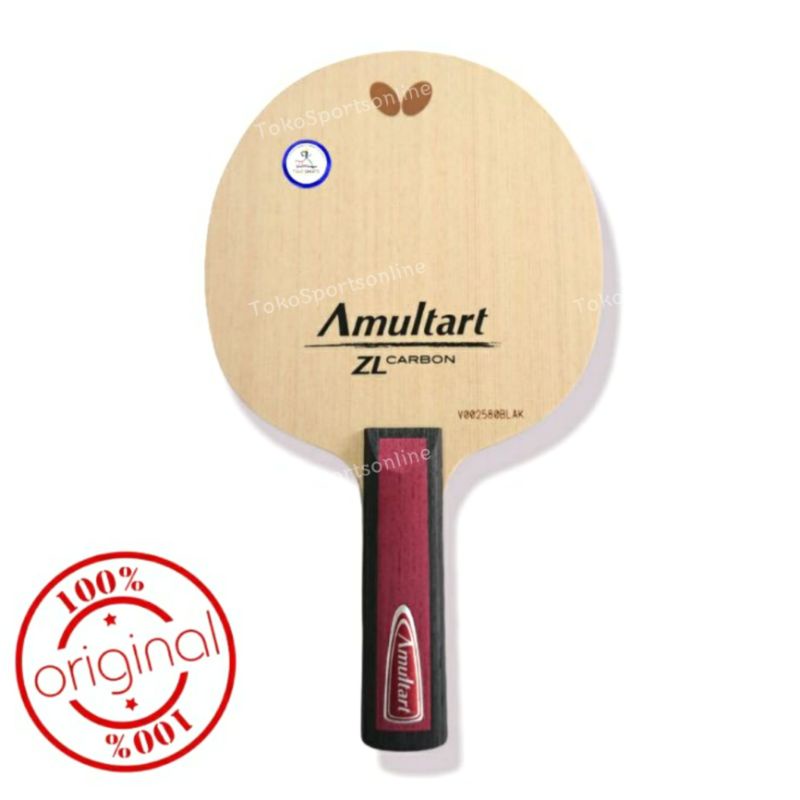 Amultart Kayu Bat Pingpong Butterfly ORIGINAL Blade Bet Tenis Meja ZLC