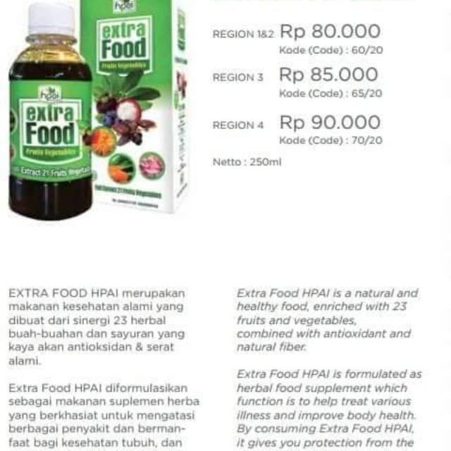 

Madu etra food