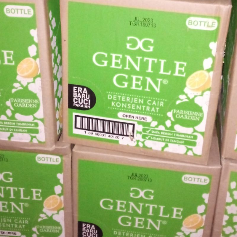 Deterjen Cair Gentle Gen 750ML Satu Dus Isi 6 Botol