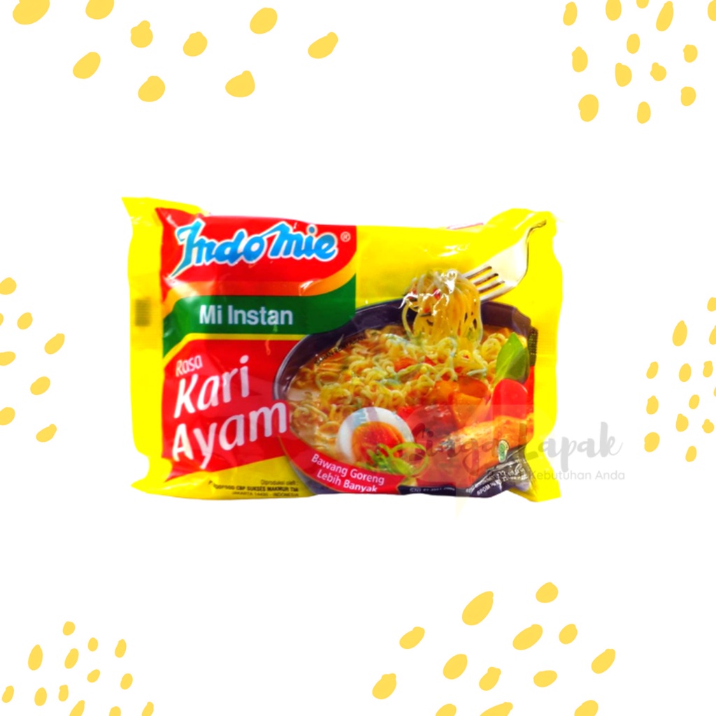 Indomie Kari Ayam Mie Kuah 1pcs - Indomi Mie Instan