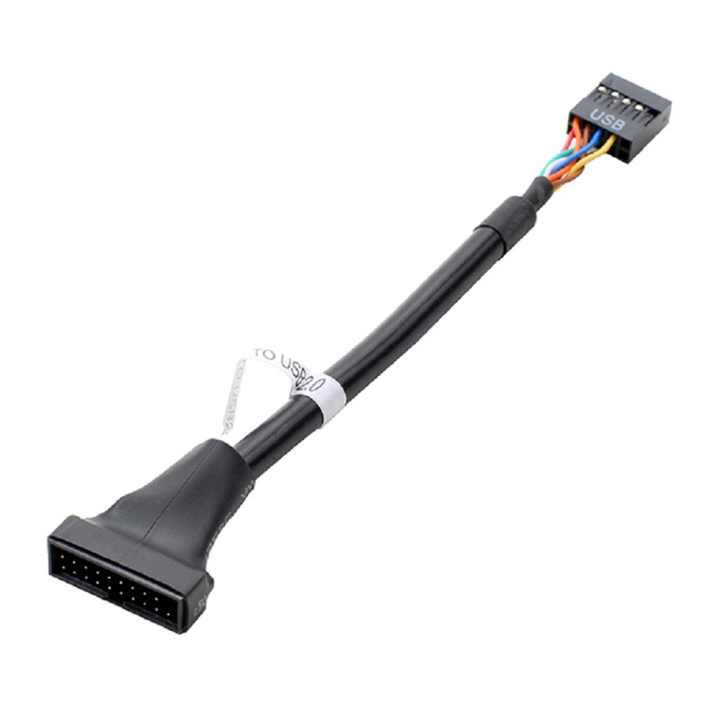 Btsg USB 3.0 19pin Male to 9pin Female Adaptor Kabel USB Papan Ibu