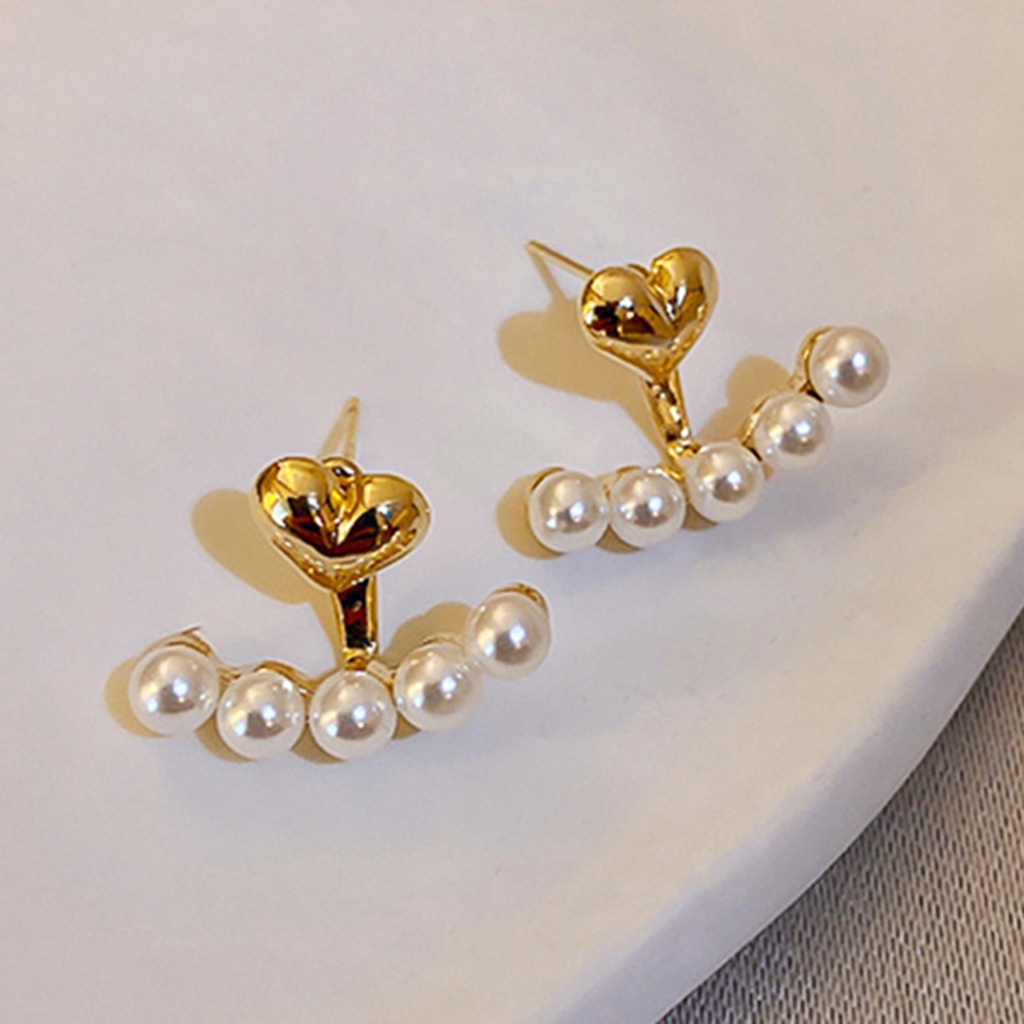 Hu Hu Hu Hu Hu Alat Bantu Pasang Kacamata♡ 1 Pasang Anting Stud Mutiara Tiruan Bahan Alloy Untuk Aksesoris