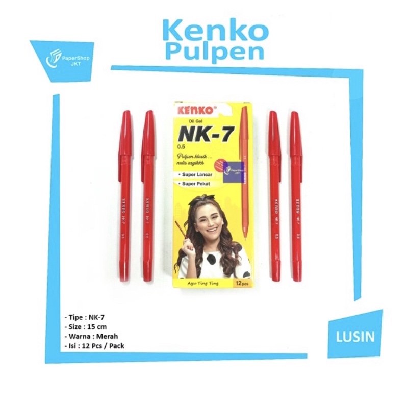 

pulpen kenko oil gel nK-7 isi 12 pcs