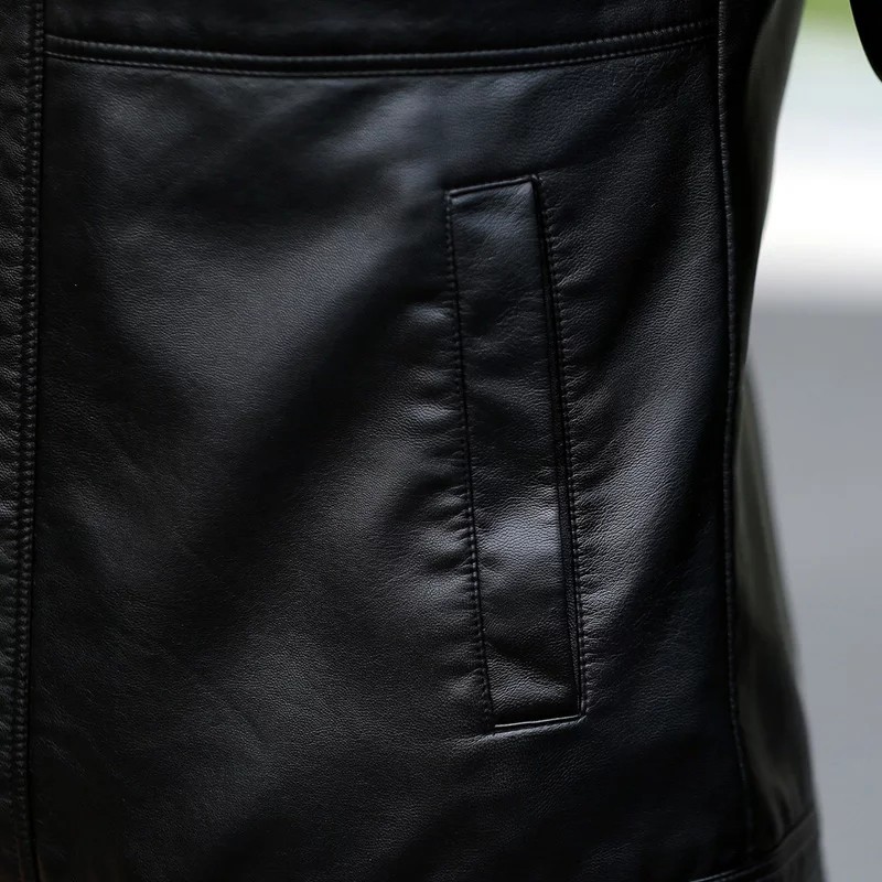 AL-Leather Jaket Kulit Pria Vector Hitam Coklat Tan S/M/L/XL/XXL/3XL
