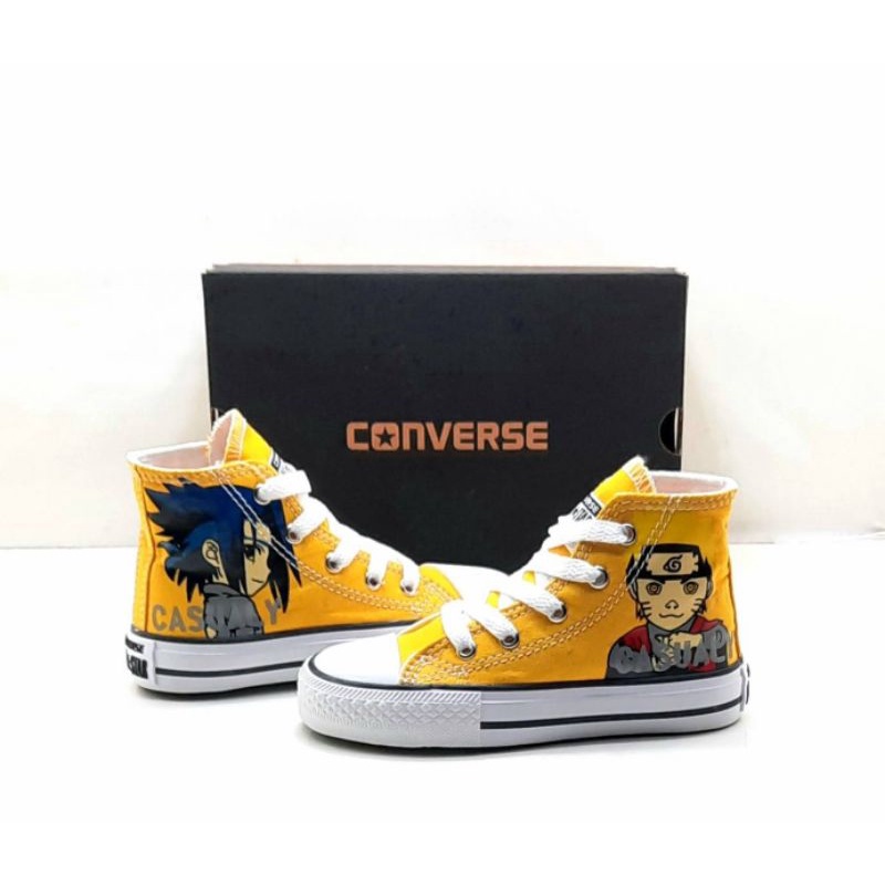 Sepatu anak kids converse all star karakter high tali