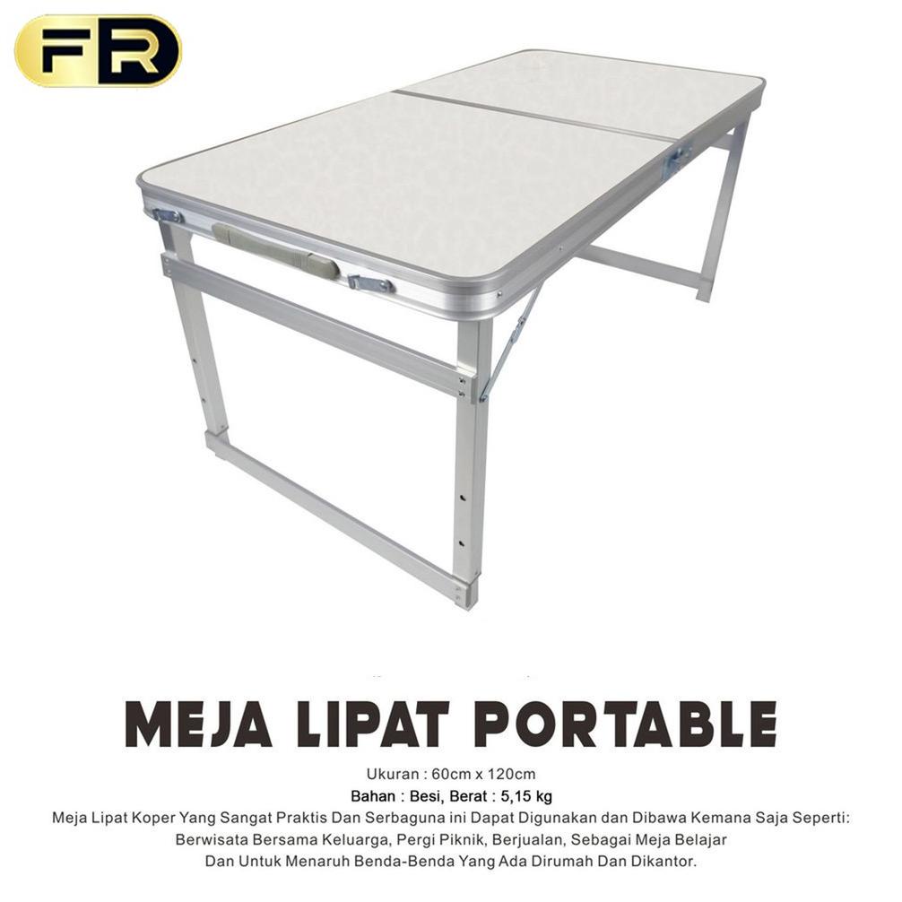 [ Cod Bayar Di Tempat ] Meja Lipat Portable / Meja Lipat Koper Hpl / Meja Lipat Serbaguna ::..