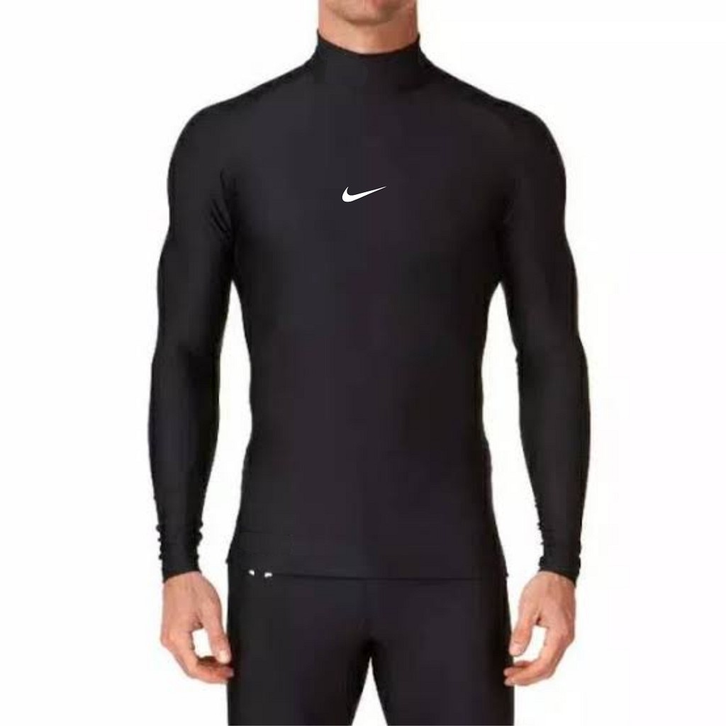 Baselayer Manset pria wanita Turtle Neck